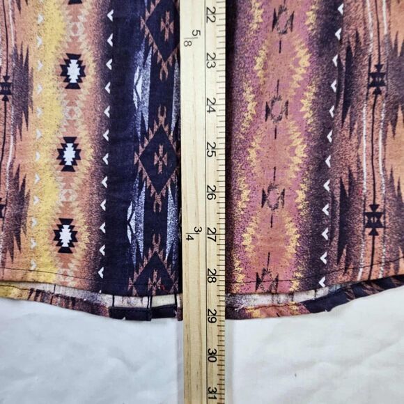 Vintage Womens Wrangler Western Shirt  Diamond Shape Pearl Snap Long Sleeve Larg - Picture 6 of 10